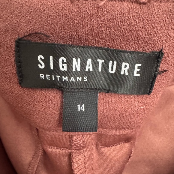 Elegant Pink Women's straight-leg Pants - Picture 3 of 3